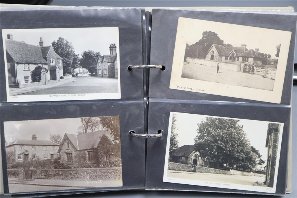 Glynde and Glydebourne Interest, Edward VII - Queen Elizabeth II, 86 postcards, including views of: The Churches (15); Glynde Place (14